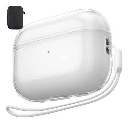 Valkit Funda Compatible Con AirPods Pro De 2 Generacin, Tran