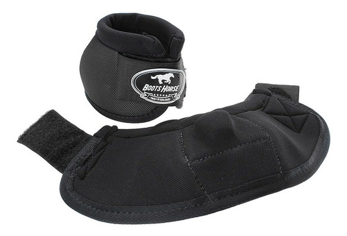 Imagem 5 de 5 de Kit Caneleira E Cloche Para Cavalo Boots Horse Preto 25852