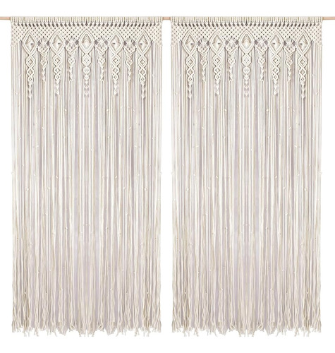 Foreate Boho Cortinas Para Puertas Cortinas De Macramé 79 X 