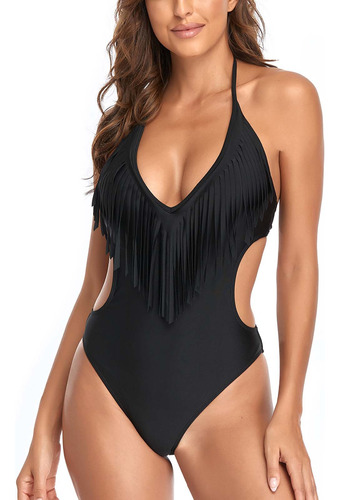 Traje De Baño F Para Mujer, Moderno, Con Borlas, Bikini De C