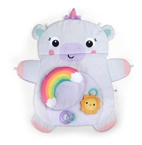 Bright Starts Tummy Time Prop & Play Tapete Unicornio Niña