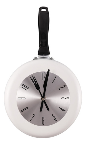 Reloj De Pared De Metal Con Diseño De Sartén, Relojes De 8
