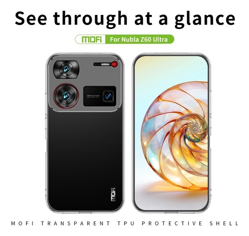 Funda De Teléfono Transparente Ultrafina De Tpu For Nubia