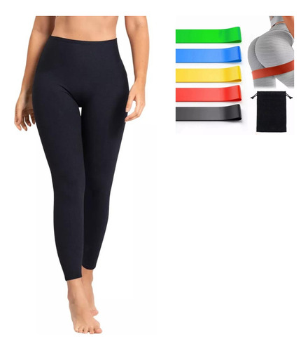 Leggings Térmicos Mallon De Lycra Stretch + Regalo Ligas Eje