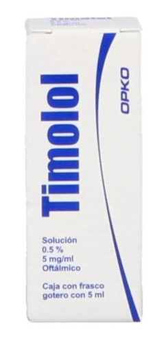 Timolol Solución 0.5% Mg/ml Caja C/frasco Gotero 5 Ml Exakta