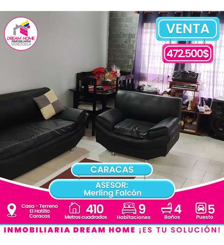  Casa - Terreno En Venta. El Hatillo - Caracas 