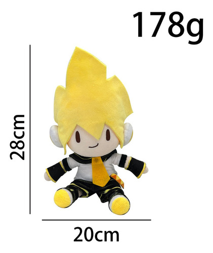 2pcs/set Hatsune Miku Kagamine Len Rin Muñeca Peluche Regalo