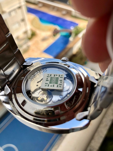Relógio Seiko Recraft Automático Snkm97 Pulseira Couro Deplo