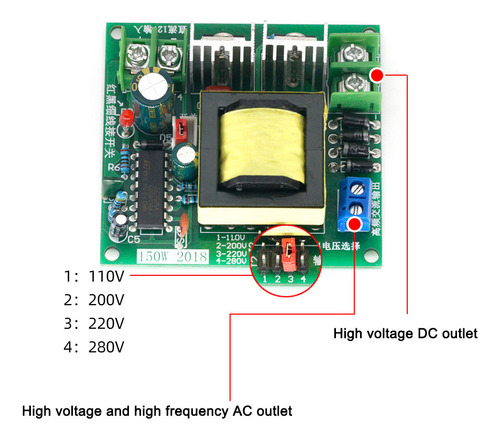 Inverter Dc12v Dc-ac Boost, Convertidor De Placa, Convertido