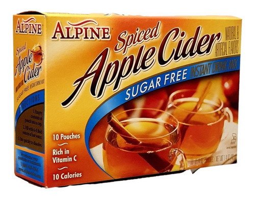 Te Manzana Con Especias  Alpine Apple Cider Sugar Free 10 Pz