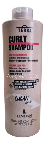  Shampoo Curly Lendan 1lt Sulfate Y Paraben Free Vegan 100