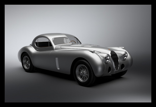 Jaguar Xk 140 Coupe Cuadro Enmarcado 45x30cm