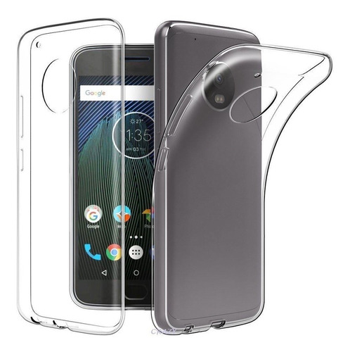 Funda Silicona Para Motorola Moto G5 Plus Transparente
