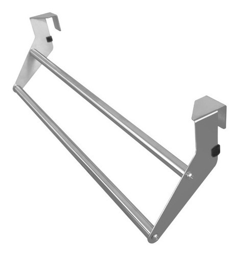 Suporte Porta Toalha Para Box De Vidro 60cm Inox Escovado