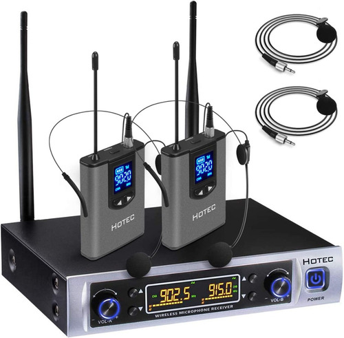 Imagen 1 de 10 de Kit De Micrófono Hotec K25 Inalámbrico Profesional