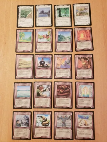 195 Cartas Tarjeta Diferentes Señor D Los Anillos Juego Satm (Usado)