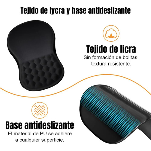 Mouse Pad Ergonômico, Tapete De Mouse Com Espuma De Memória