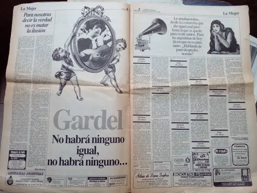 Suplementos Gardel Clarín Tiempo Argentino Años 83*95 Y 2012 (Usado)
