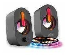 Imagen 2 de 2 de Cornetas Speaker Con Tira De Luces Led Sonido Videojuegos