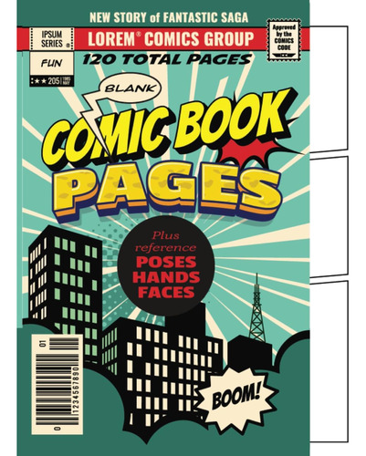 Libro: Blank Comic Book Pages: Create Your Own Manga & Comic