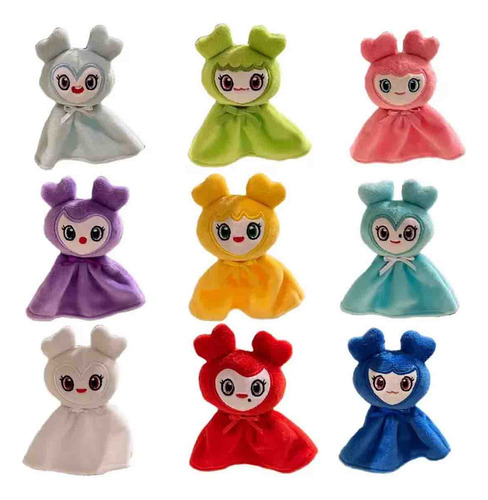 9 Pcs De Delantal Llavero Muñecas De Peluche Dije