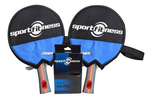 Raquetas Ping Pong Sportfitness Con Pelotas 