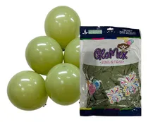 Comprar 25 Globos Latex Nº 18 Glomex 18 Pulgadas Elige Color Color Glomex 18 Verde Selva Liso