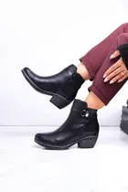 Comprar Botinetas Botas Botitas Zapatos Mujer Cuero Taco Fino 
