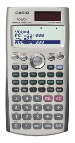 Calculadora Financiera Casio Fc-200v