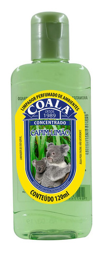 Limpador Perfumado Concentrado Coala 120ml Capim Limão