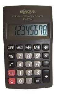 Calculadora Exaktus 8 Digitos Display Ex-815 Bolsillo