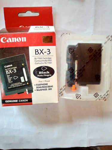 Cartucho Canon Bx-3 Original Negro