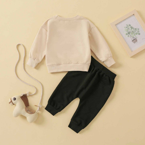 Sudadera De Invierno Con Cuello Redondo Y Manga Larga Con Es
