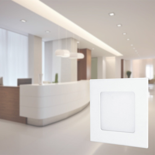 Pack 6 Luminarios Empotrables Aksi Led Eco 6w Luz Blanca