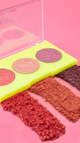Paleta Trio De Blushe E Iluminador Dalla Makeup