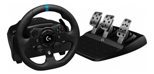 Volante Logitech G923 Trueforce Racing Xbox Series X-s One Y PC Cor preta