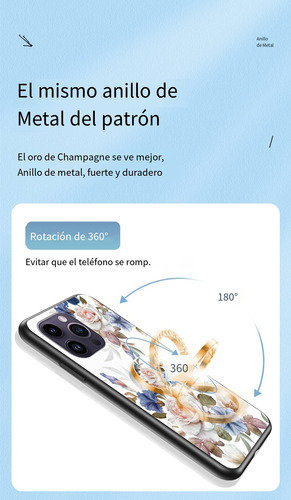 Funda De Silicona Para Huawei Serie Y7: Anillo, Silicona Líquida, Flor, A Prueba De Golpes