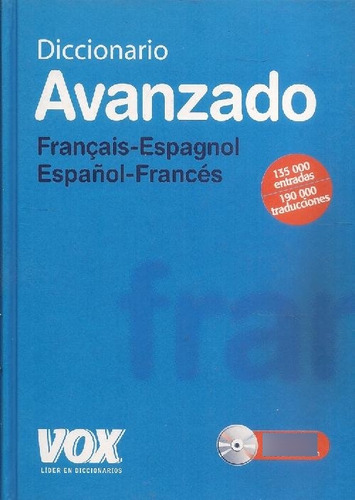 Libro Diccionario Avanzado Francais-espagnol Español-francés