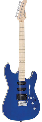 Guitarra elétrica Strinberg SGS Series SGS180 de  mogno transparent blue brilhante com diapasão de bordo