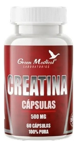 Creatina Green Medical 500mg 60 Capsulas Sabor no aplica