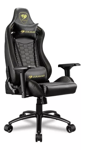 Sillón Gamer Cougar Ranger EVA Reclinable 160 Grados Respirable Hasta 160kg  Negro Rosa