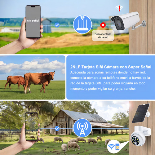 Ojo® 4g Tarjeta Sim Solar Cámara De Seguridad Exterior Full Hd Con Alarma Camaras De Vigilancia Camara 2k Verdaderamente Inalámbrico