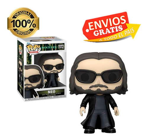 Funko Pop Neo Matrix Original 1172 Movies Keanu Reeves