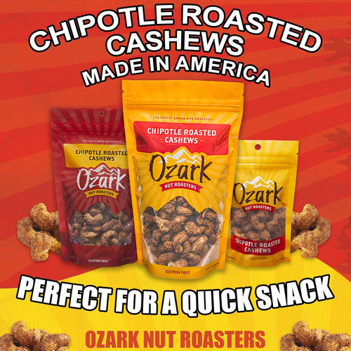 Ozark Nut Toasters, Anacardos Tostados Con Chipotle Con Pata