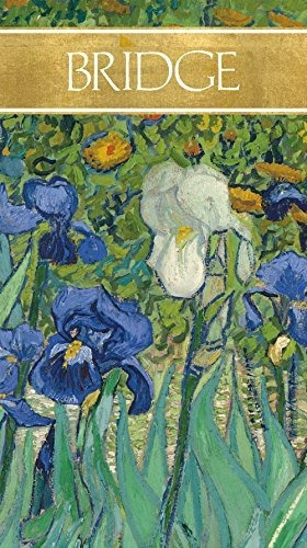 Entretenido Con Caspari Bridge Score Pad, Van Gogh Irises