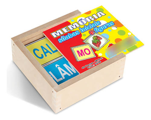 Jogo Da Memória Educativo - Sílabas E Figuras - Carlu