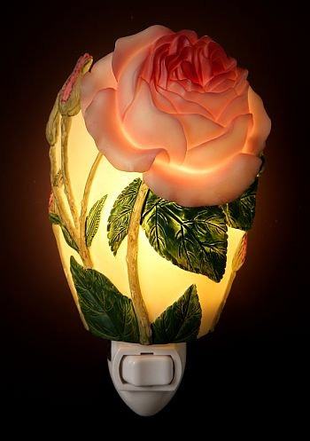 English Rose Nightlight  Ibis Orquidea Flor Luz Collection