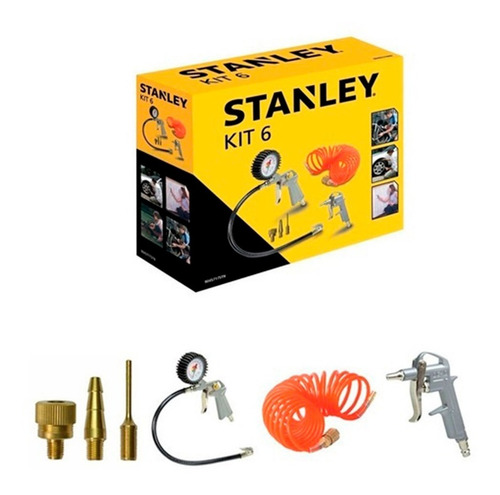 Kit De 6 Piezas Para Compresor Stanley 9045717stc