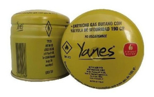 Gas Butano Perforable Yanes 190grs Yanes