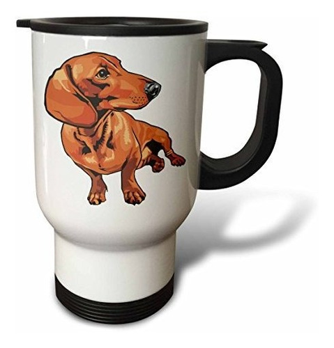 Vaso - 3drose Cute And Cuddly Canine Rottweiler Travel Mug, 